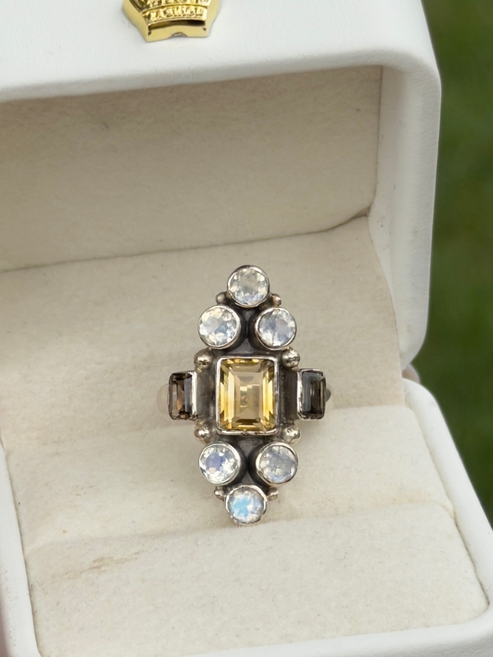 Authentic Nicky butler natural gemstone sterling ring size 7
